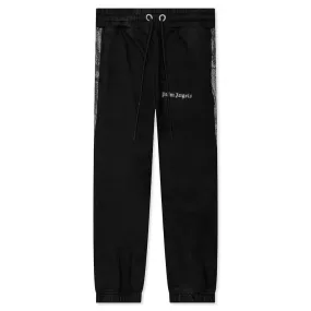 PXP Shiny Sweatpants - Black/Silver